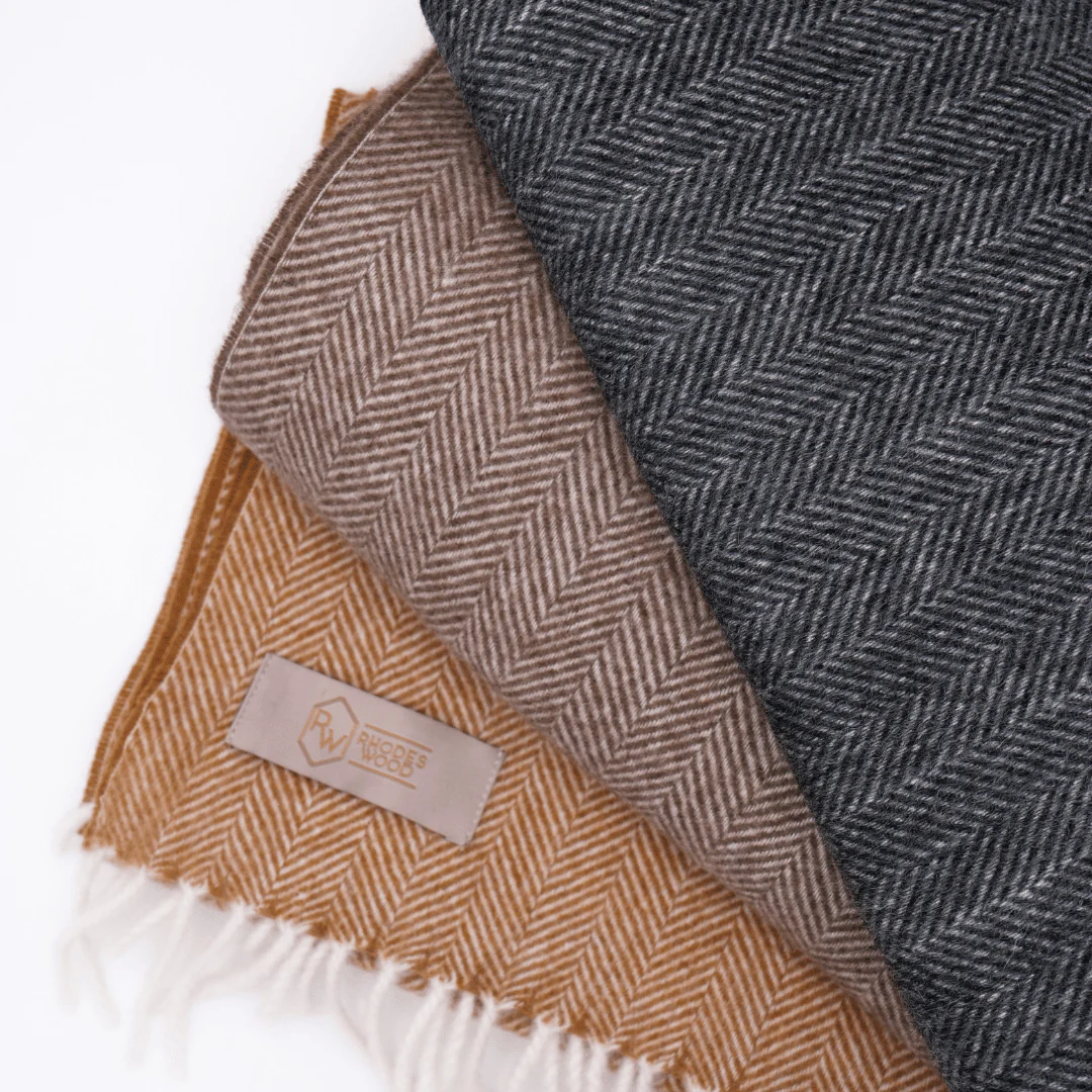 Cashmere Herringbone scarves - Image 2