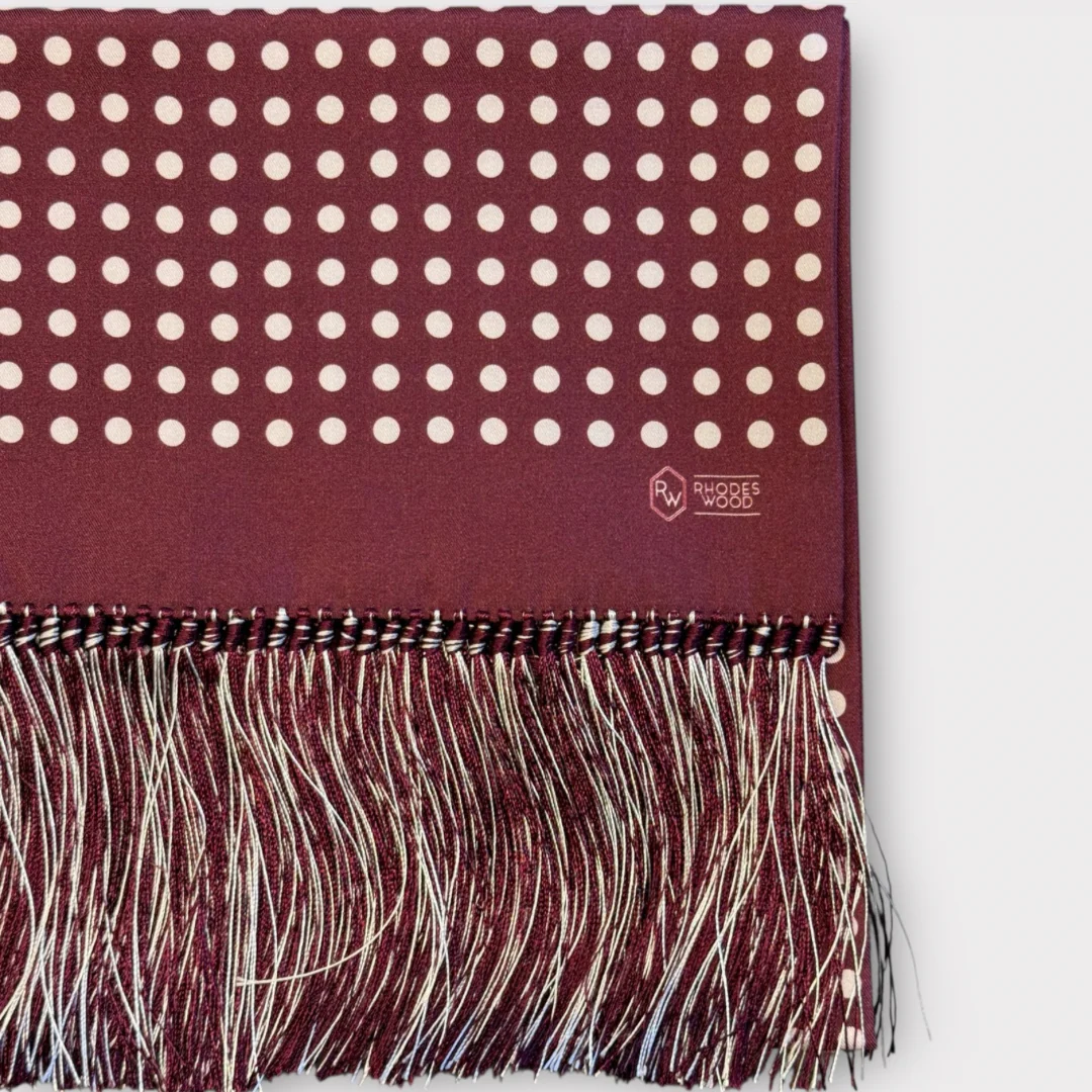 Polka dot silk scarves - Image 2
