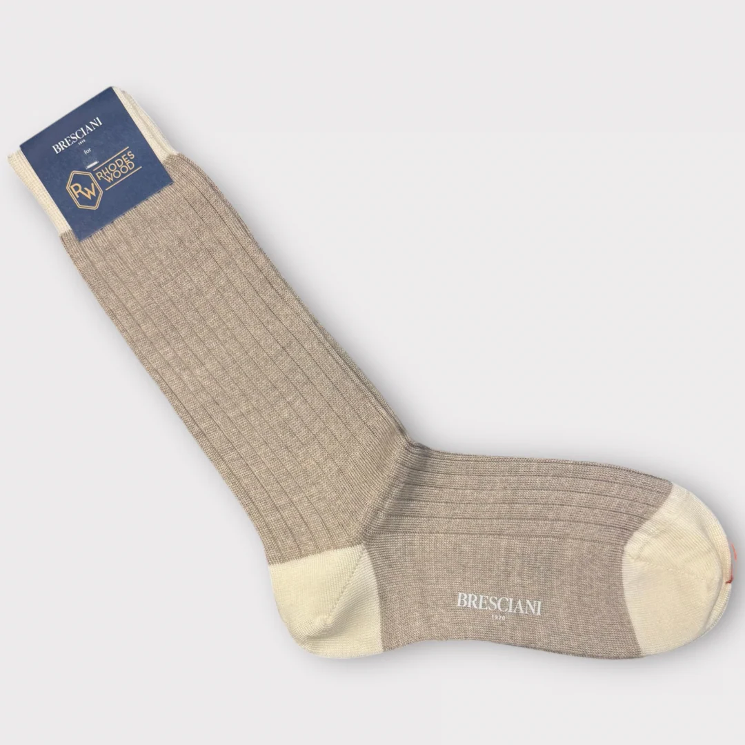 Contrast Heel and Toe Bresciani Socks - Image 3