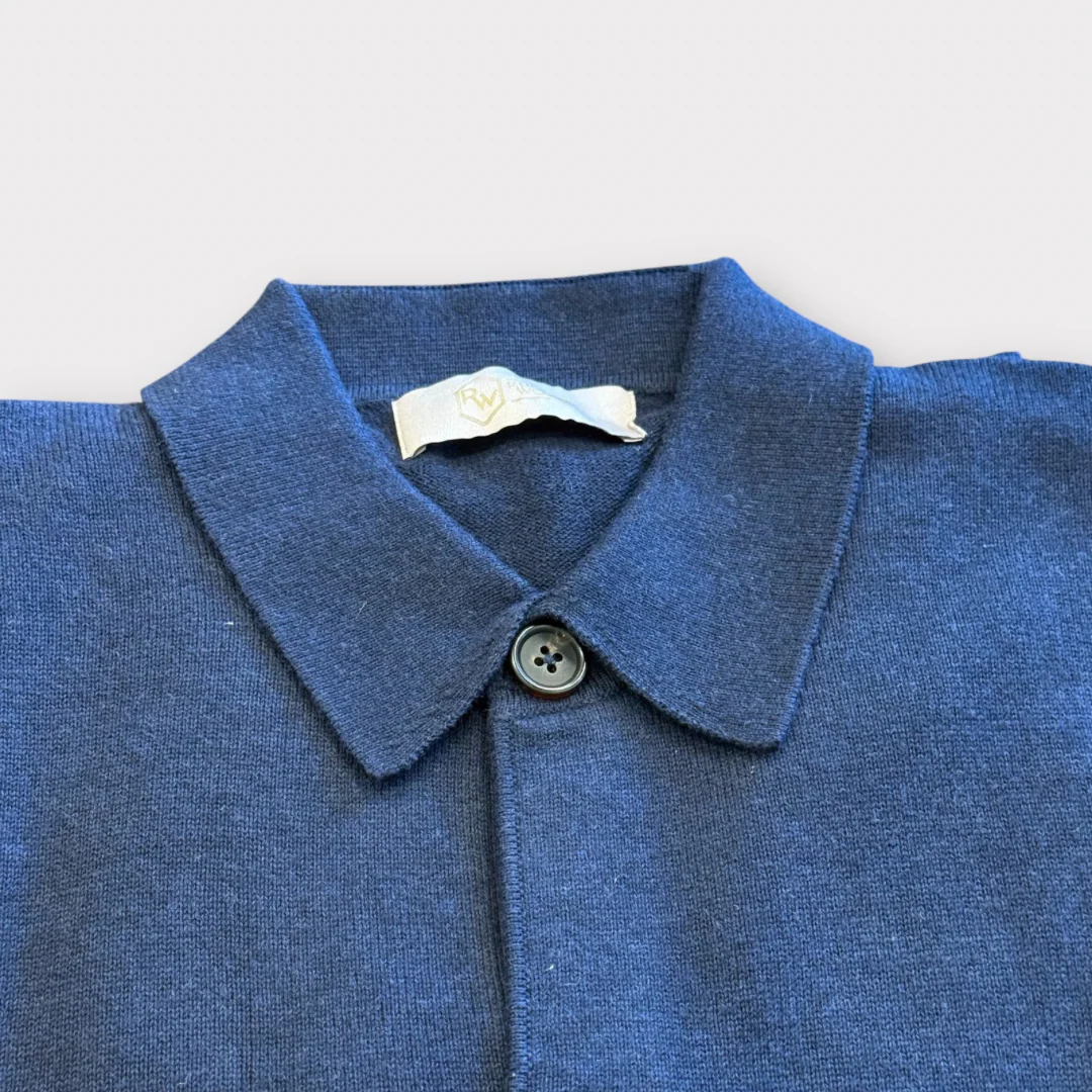 Cotton and Cashmere knitted Overshirt - Image 3