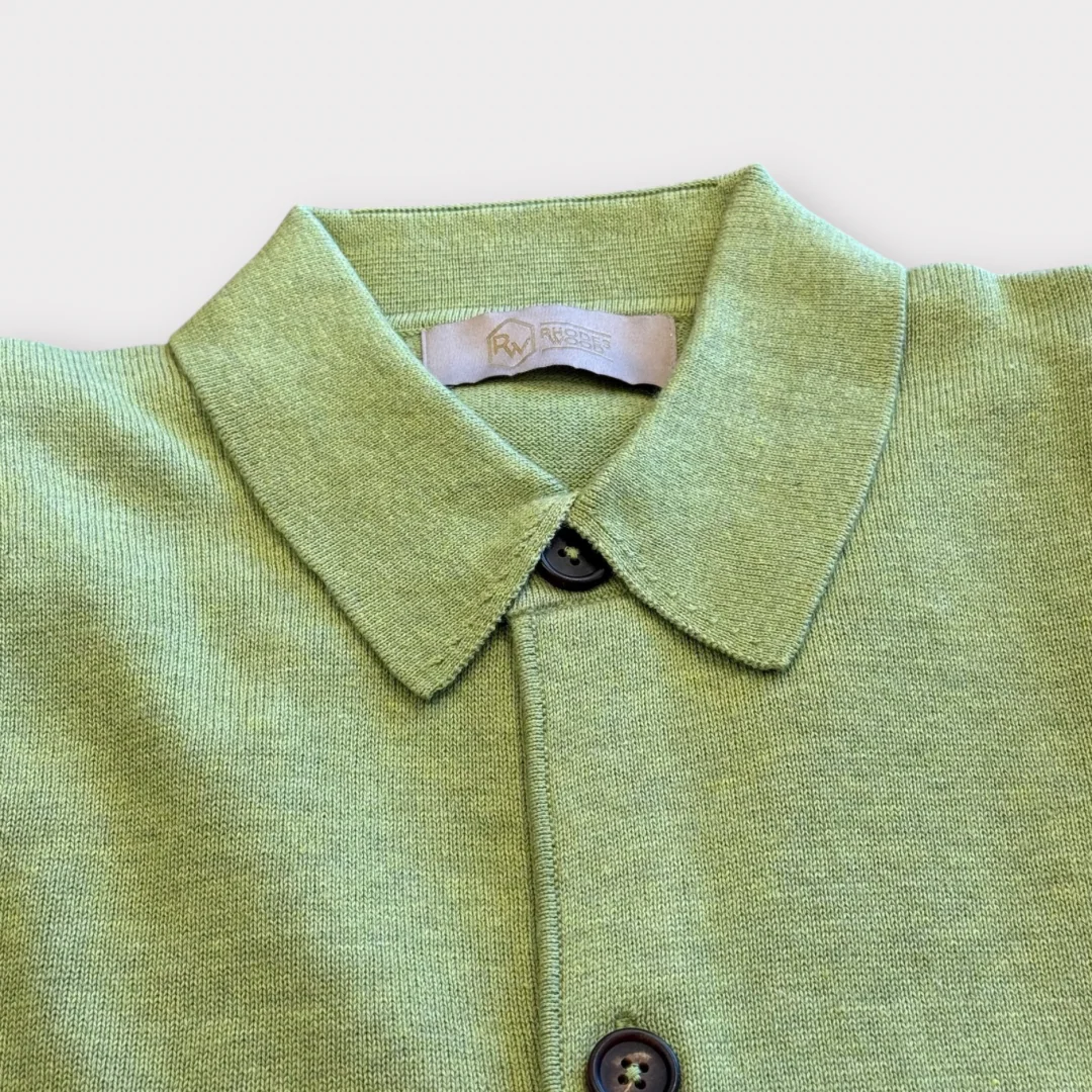 Cotton and Cashmere knitted Overshirt - Image 4